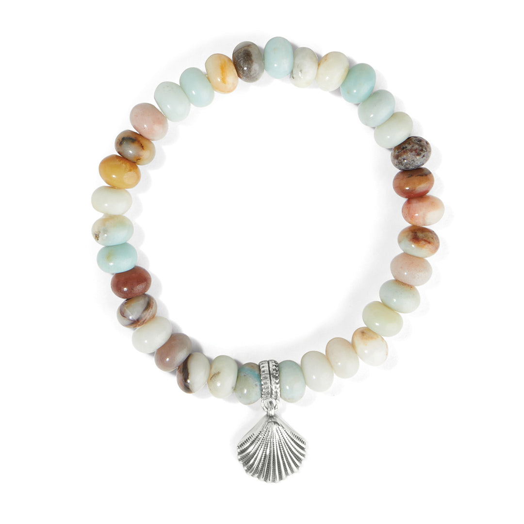 Brighton: Silver Shells Bay Stretch Bracelet