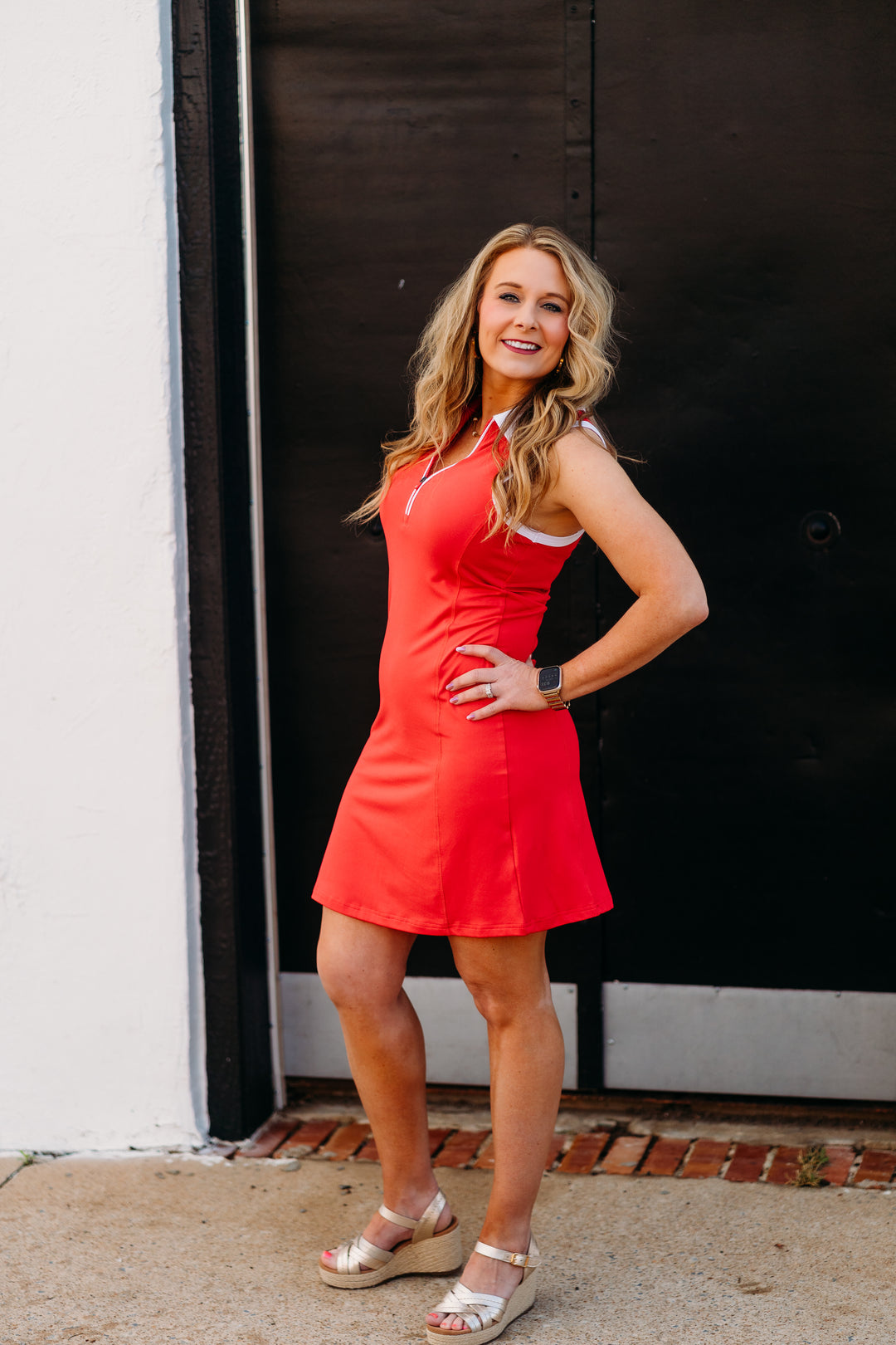 Thread & Supply: Serena Dress in Red Ruby