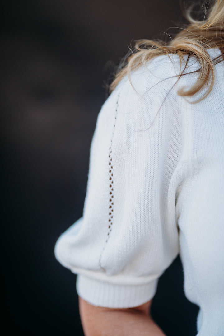Dear John: Eline Sweater in White White