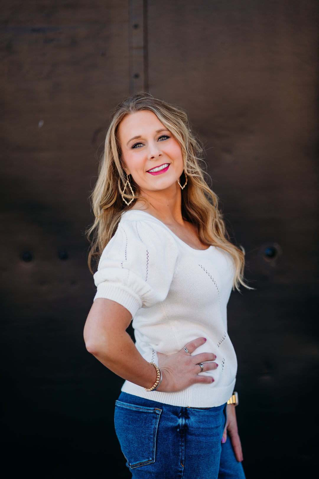 Dear John: Eline Sweater in White White