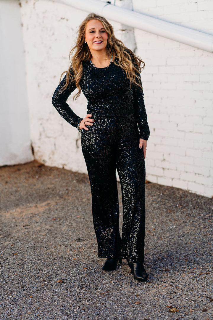 Z supply: Skylar Sequin Pant in Black