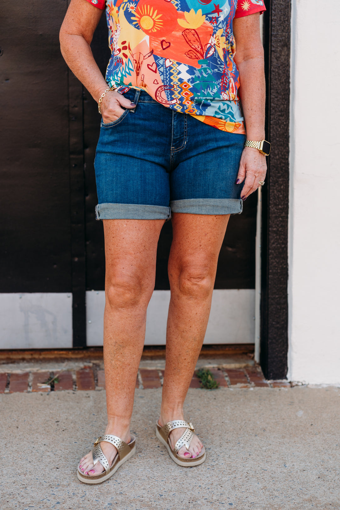 Jag: Alex Boyfriend Short in Brilliant Blue J5124SSJ305