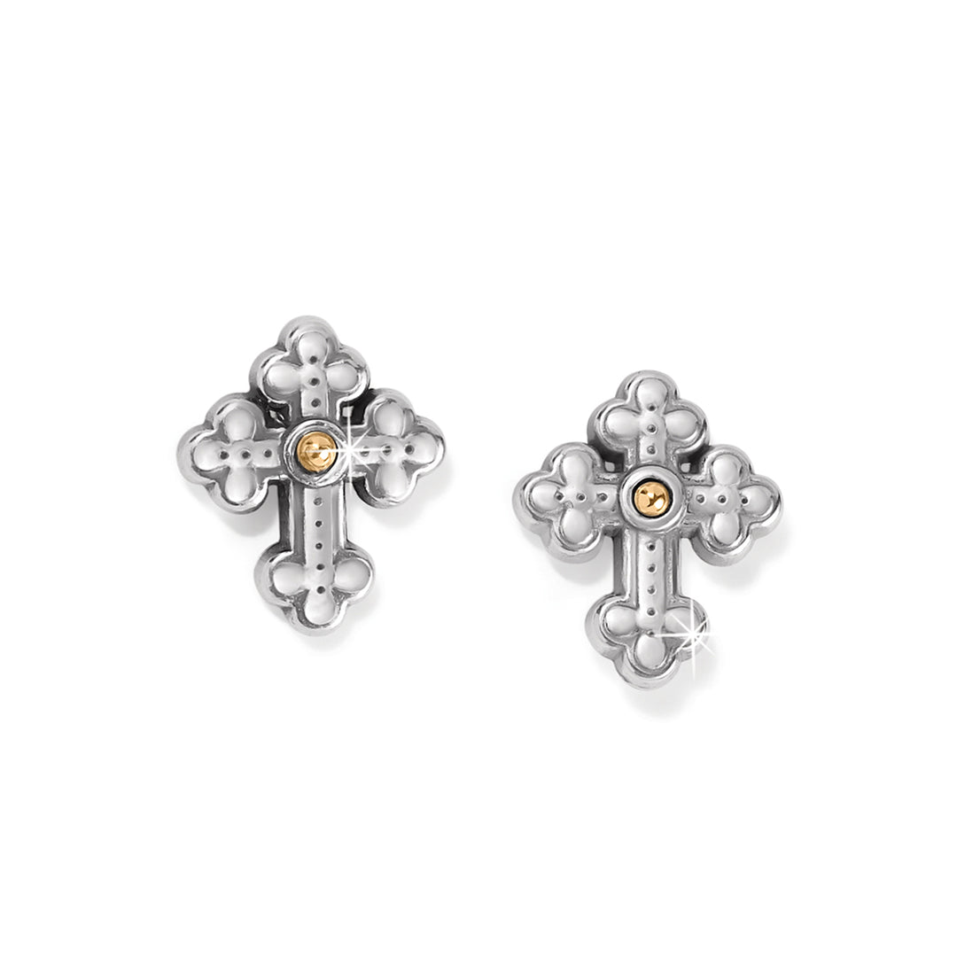 Brighton: Luna Cross Mini Post Earrings J21741