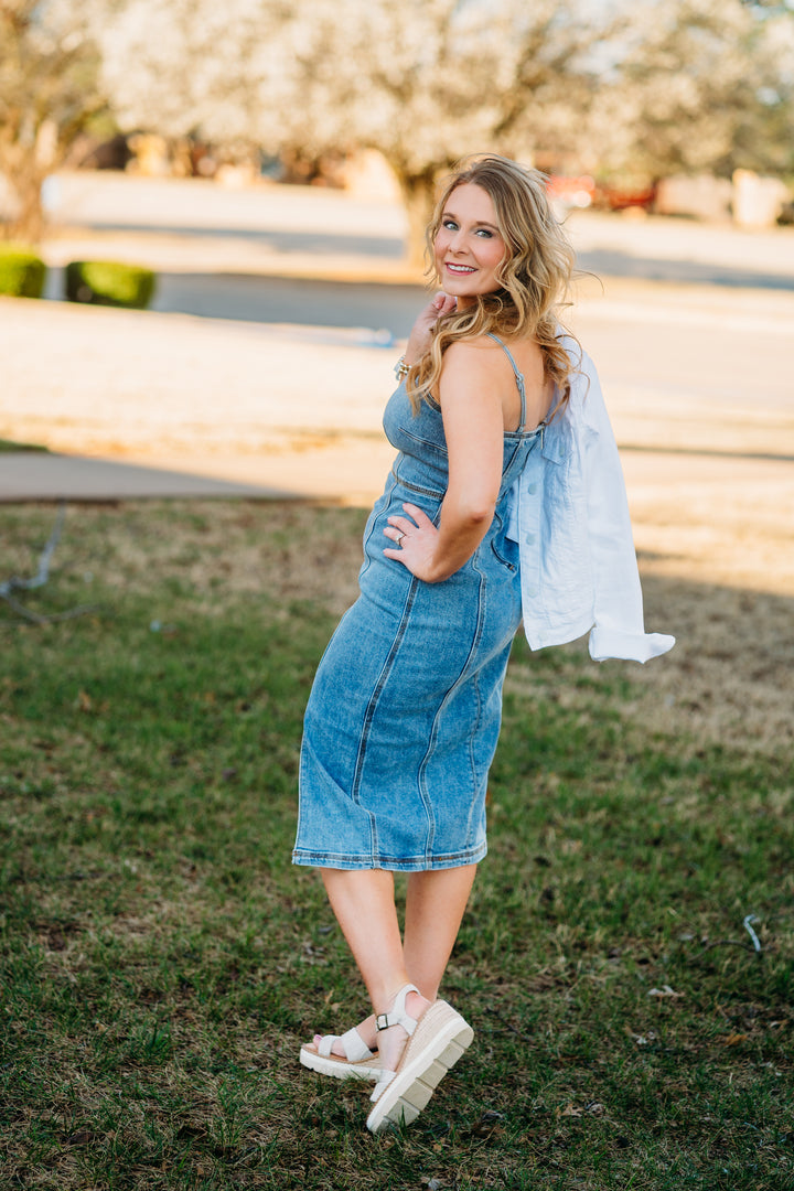 Steve Madden: Giselle Dress Blue Denim