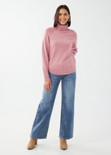 Load image into Gallery viewer, French Dressing Jeans: Cowl Neck Long Sleeve Sweater in Peony
