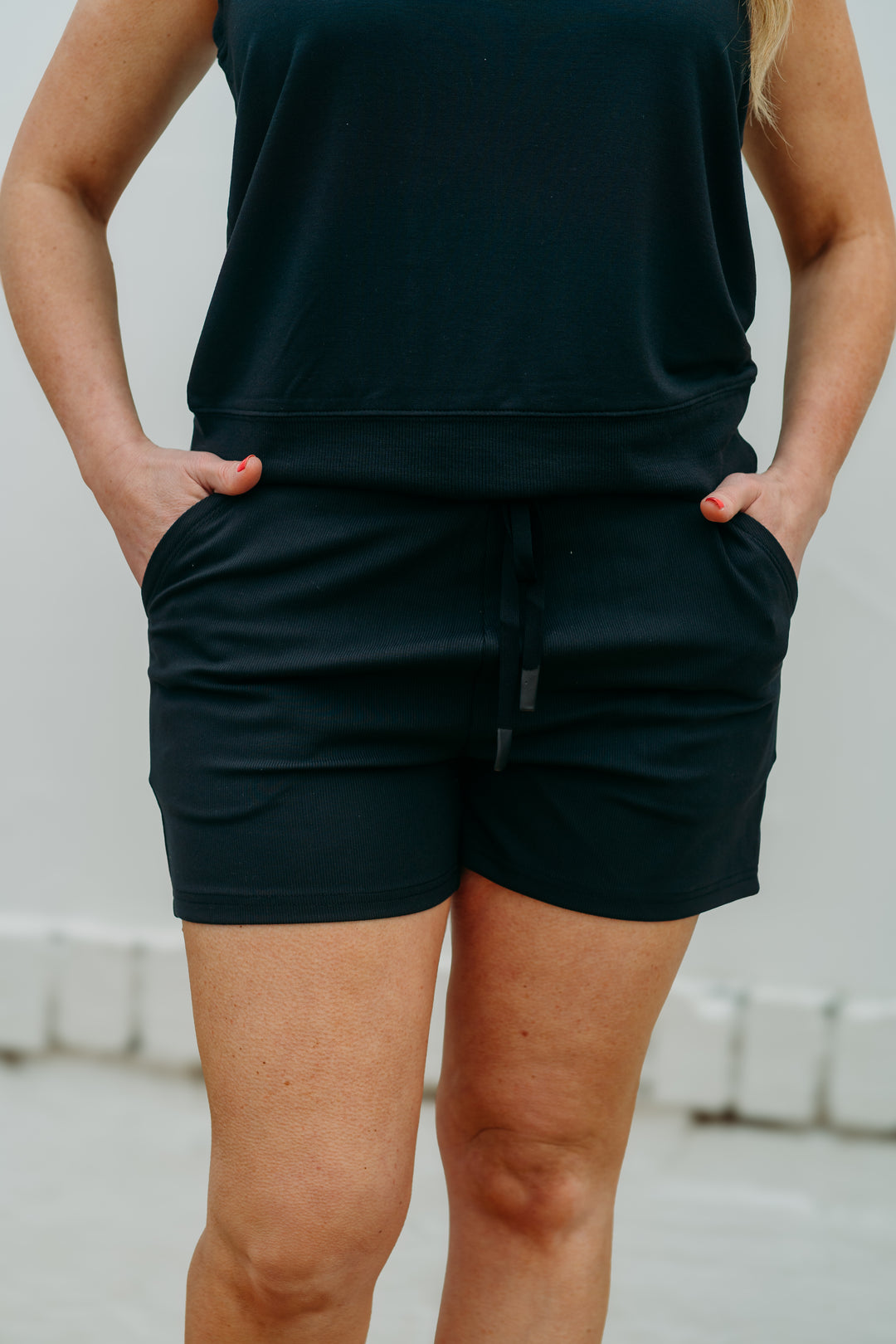 Thread & Supply: Amanda Shorts in Black Rib