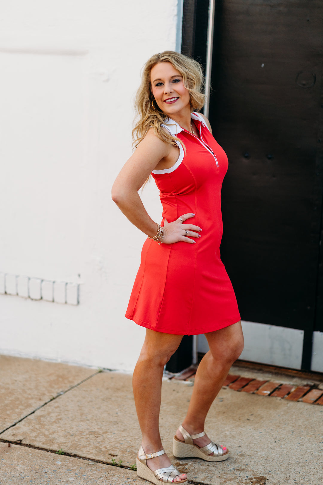 Thread & Supply: Serena Dress in Red Ruby