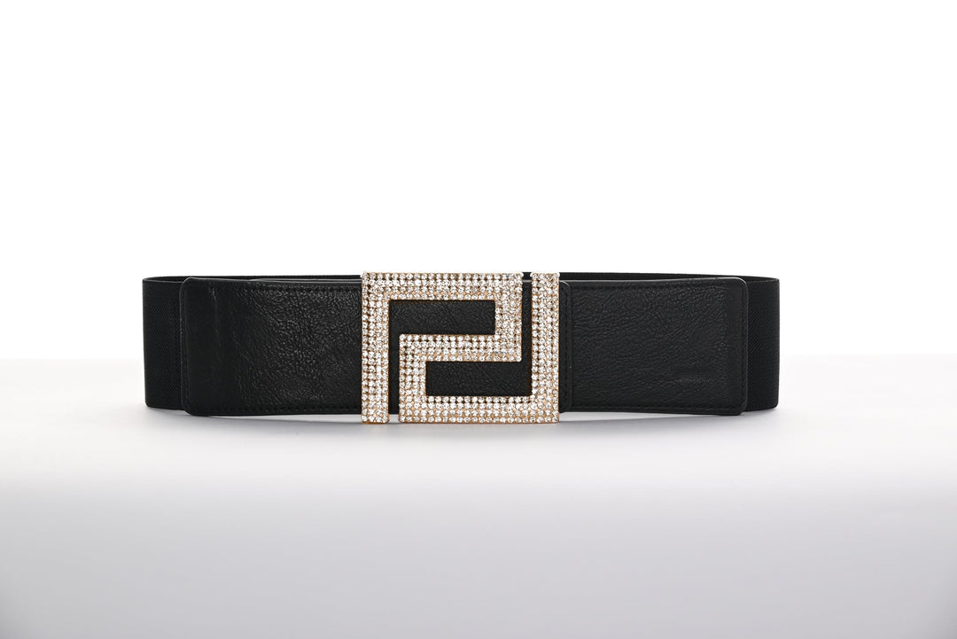 Frank Lyman: Black/Gold Belt A24401U