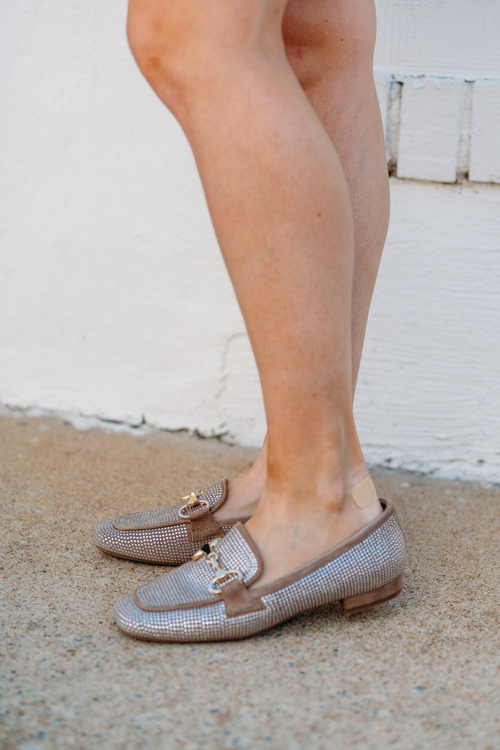 Vaneli: Sharla Military Suede Flats