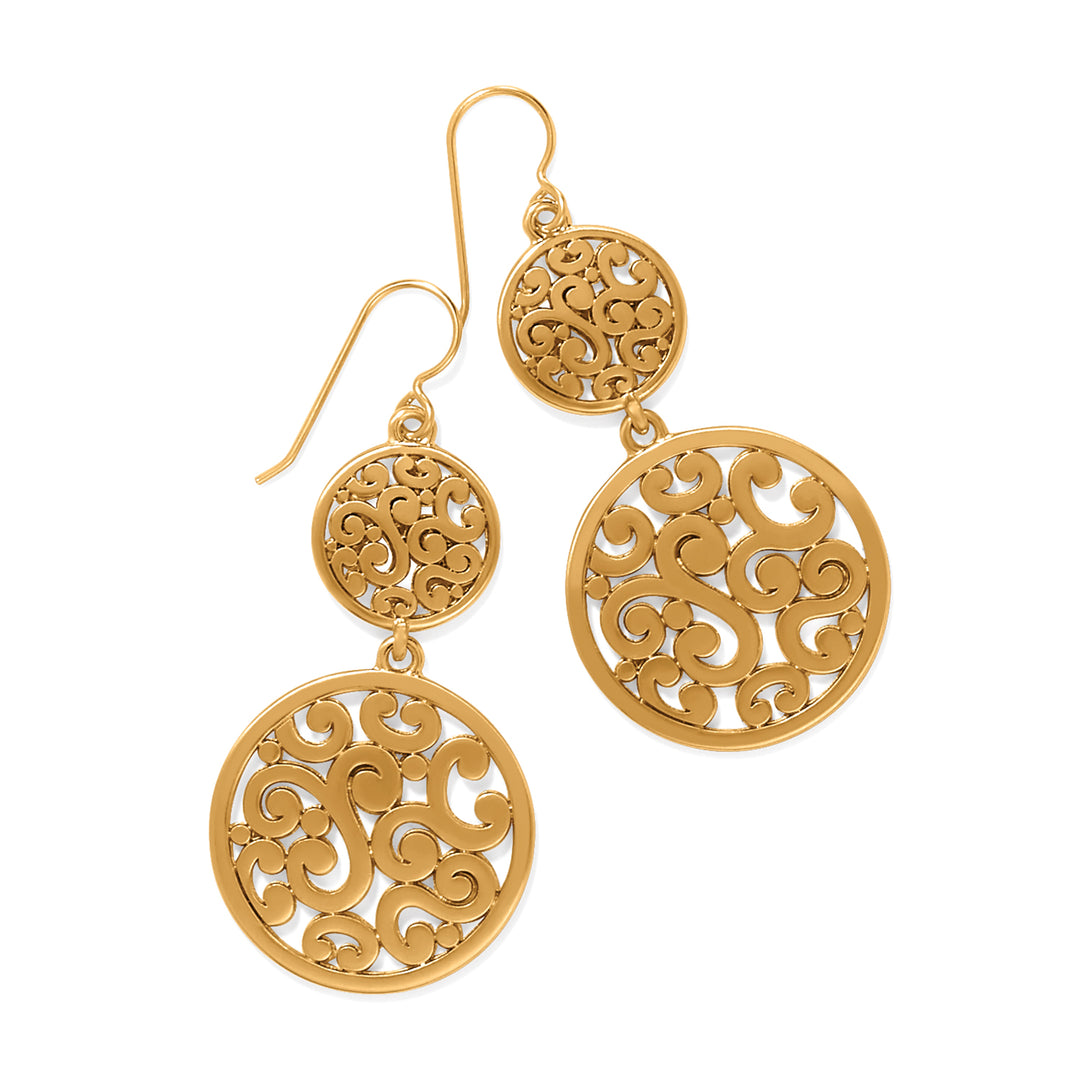 Brighton: Contempo Medallion Duo French Wire Earrings