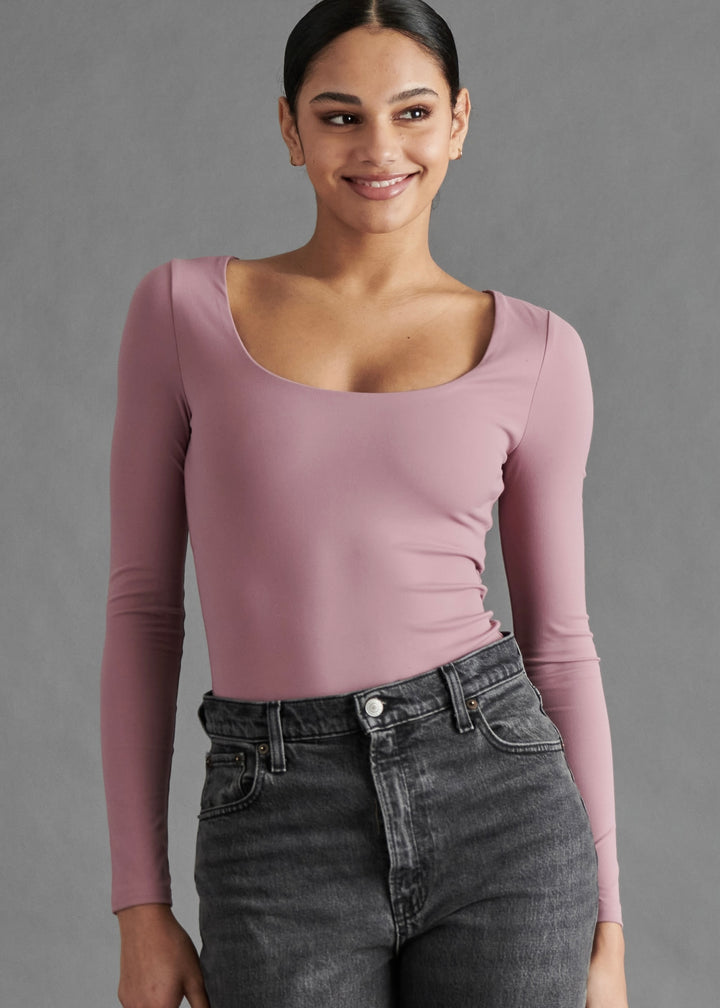 Steve Madden: Yura Bodysuite in Dark Orchid