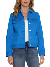 Load image into Gallery viewer, Liverpool: Classic Jean Jacket in Diva Blue
