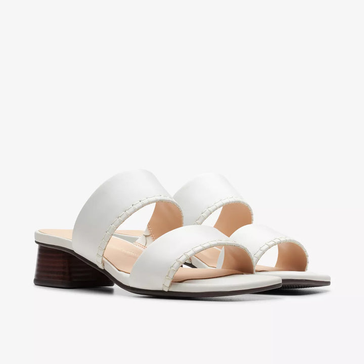 Clarks: Serina Mule in Off White