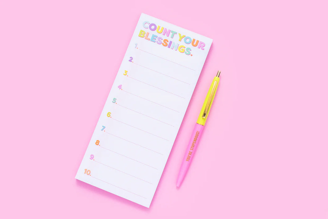 Taylor Elliott Designs: Count Your Blessings List Pad