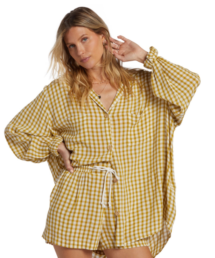 Billabong: Swell Blouse in Green Envy ABJWT00473-YLF0