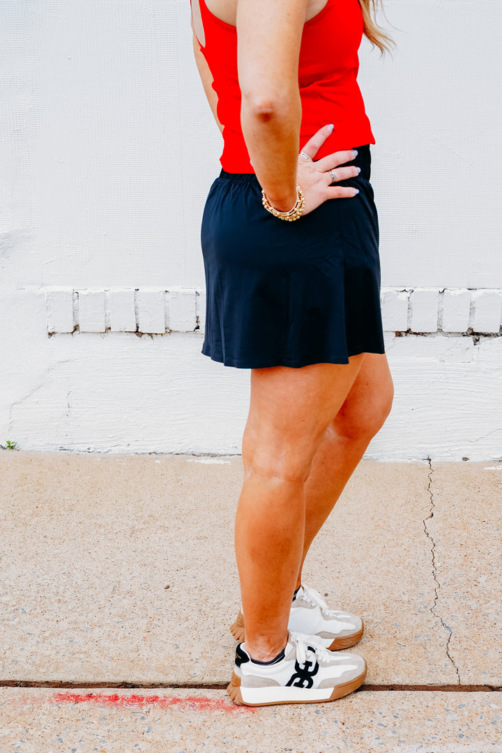 Spanx: Activate Skort 14" in Very Black