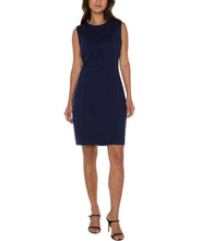 Load image into Gallery viewer, Liverpool: Sleeveless Sheath Dress in Cadet Blue LM8D04M42
