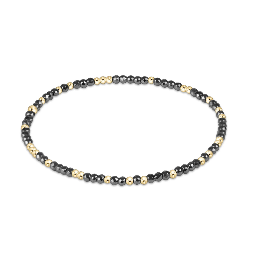 Enewton: Hope Silver 2mm in Bright Silver Faceted Hematite