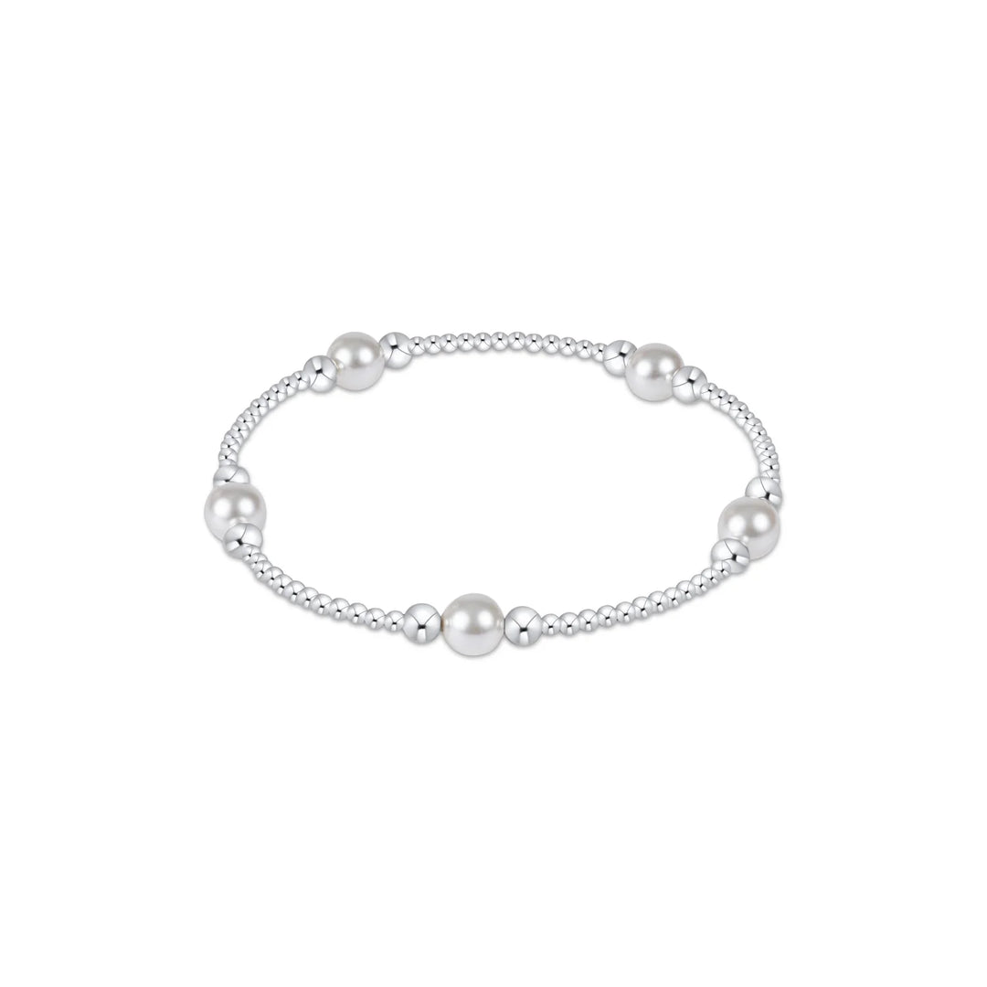Enewton: Purpose Pearl 6mm Bead Bracelet - Sterling