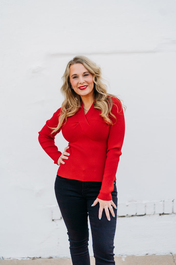 Steve Madden: Francesco Sweater in Red BO306690