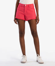 Load image into Gallery viewer, Kut: Jane High Rise Short with Fray Hem in Watermelon KS1279MF1
