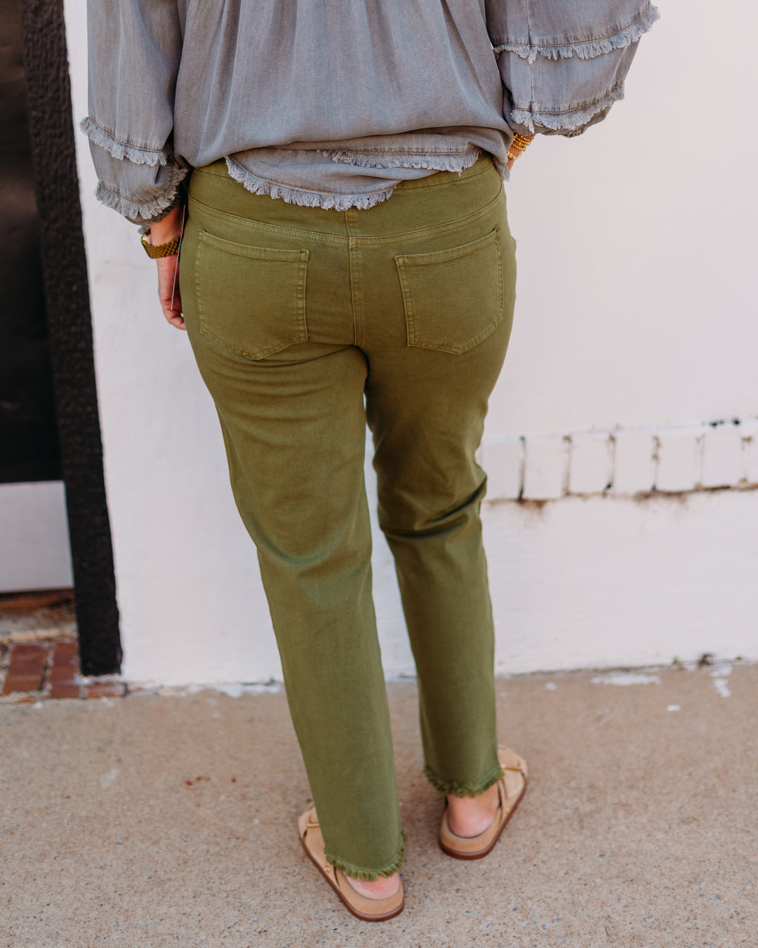 Multiples: Fringe Hem Ankle Pant (M35714PM)