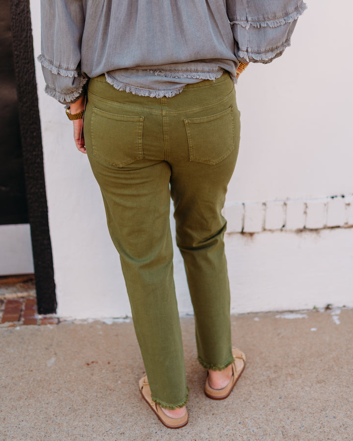 Multiples: Fringe Hem Ankle Pant (M35714PM)