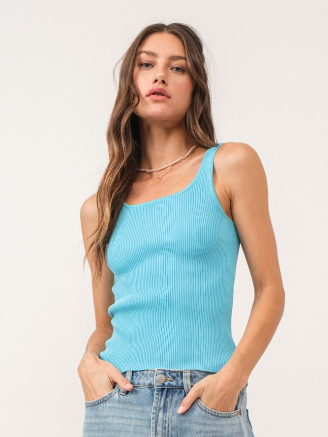 Another Love: Sawyer Top in Cerulean