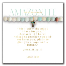 Load image into Gallery viewer, Lenny &amp; Eva: The Stone of Hope Cross in Amazonite
