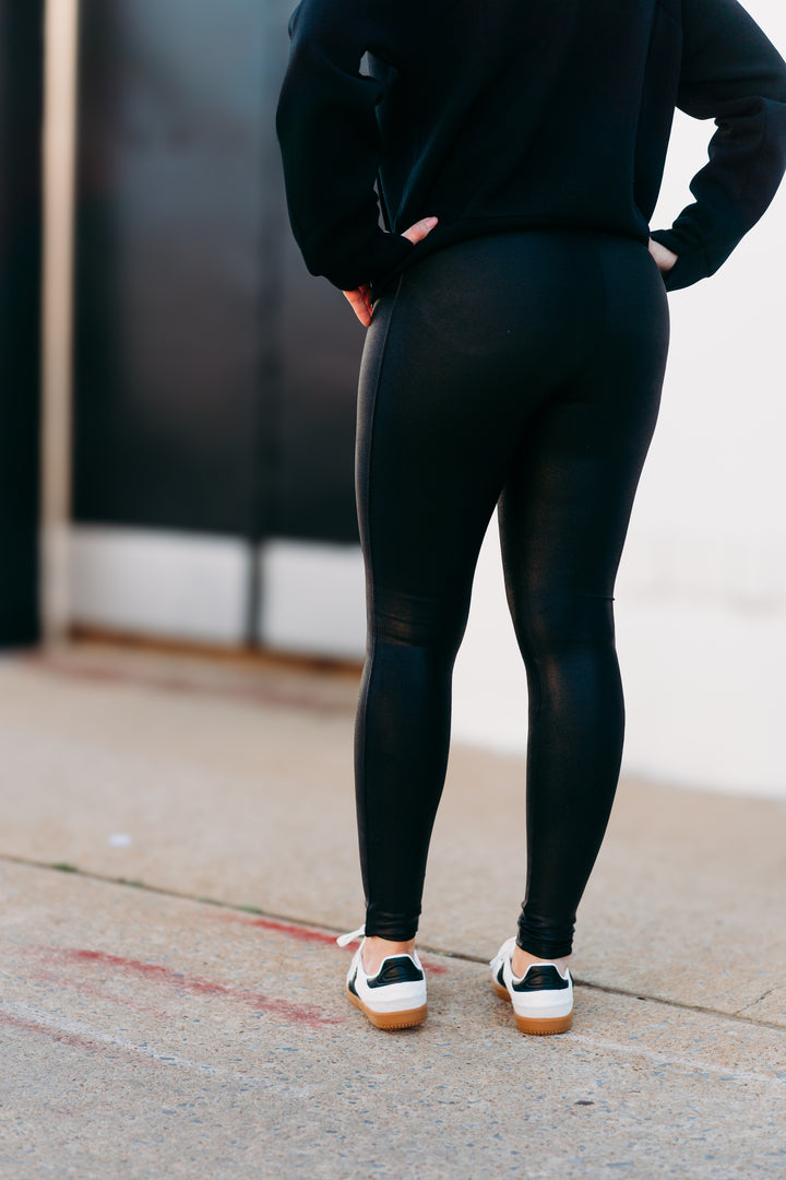 Spanx: Faux Leather Leggings Black - 2437 - The Vogue Boutique