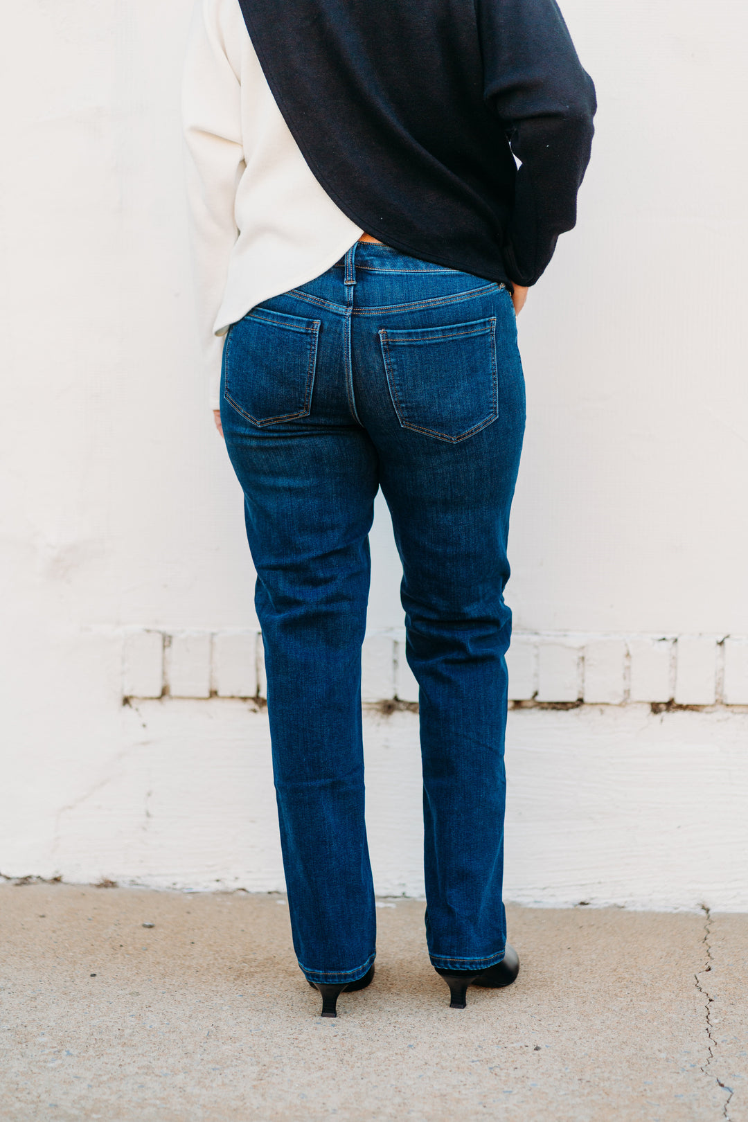 Dear John: Blaire High Rise Ankle Straight Leg in Munich