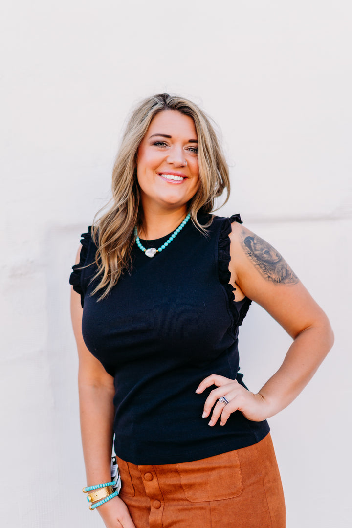 Dear John: Bridgette Top in Jet Black