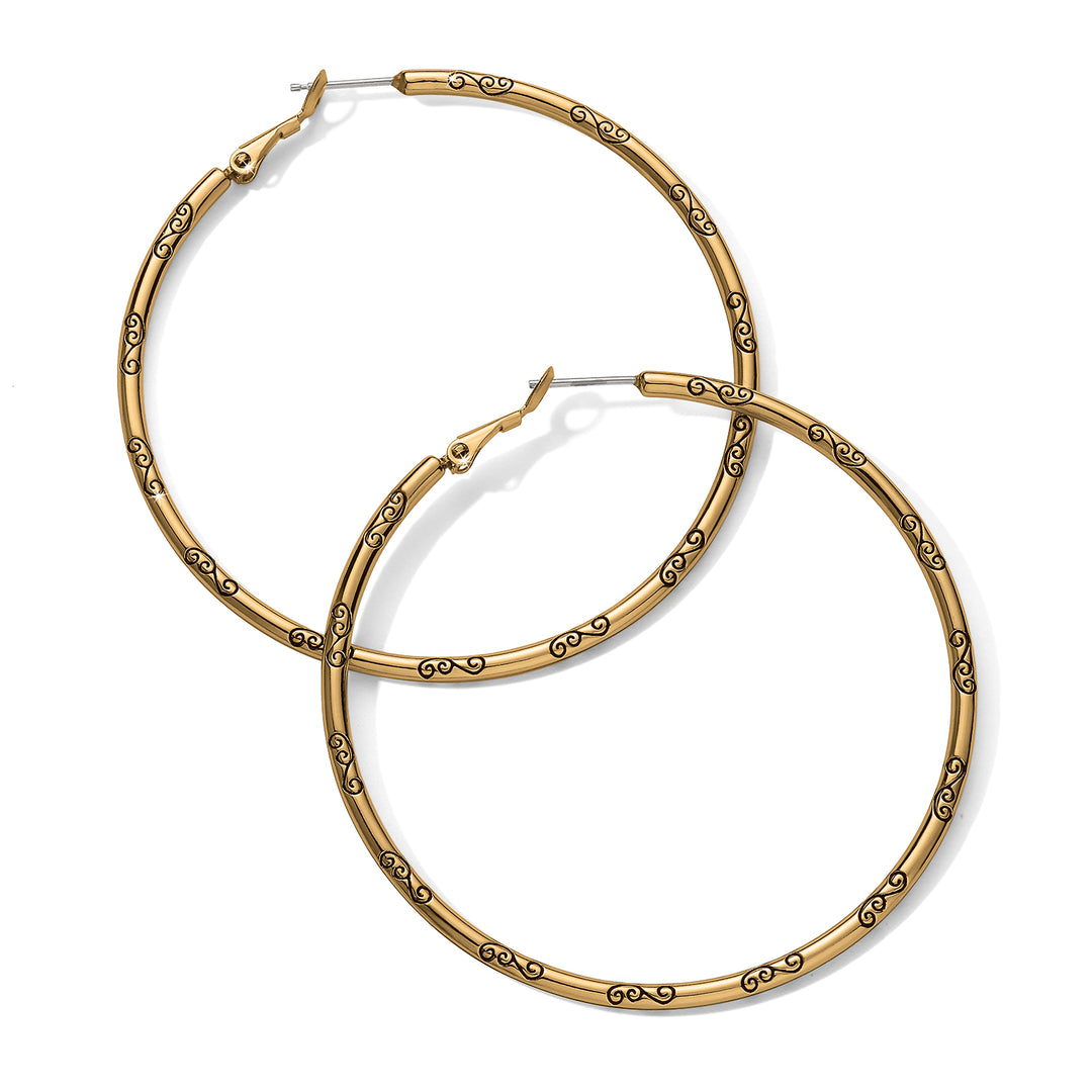 Brighton: Grande Hoop Charm Earrings