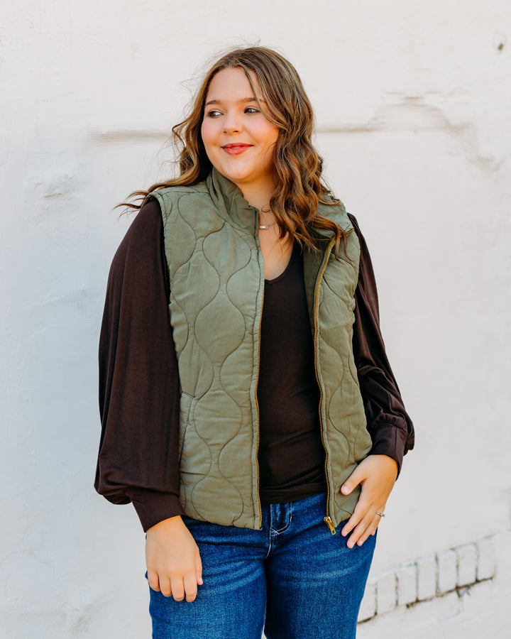 Dear John: Hadley Vest in Vetiver