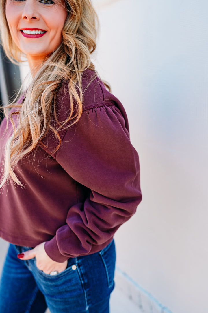 Dear John: Raya Top in Plum Berry