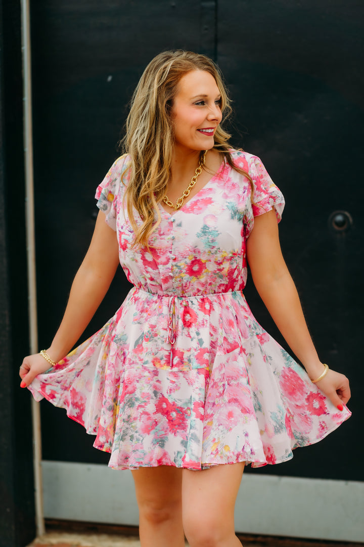 Steve Madden: Kristy Dress in Pink Hydrangea