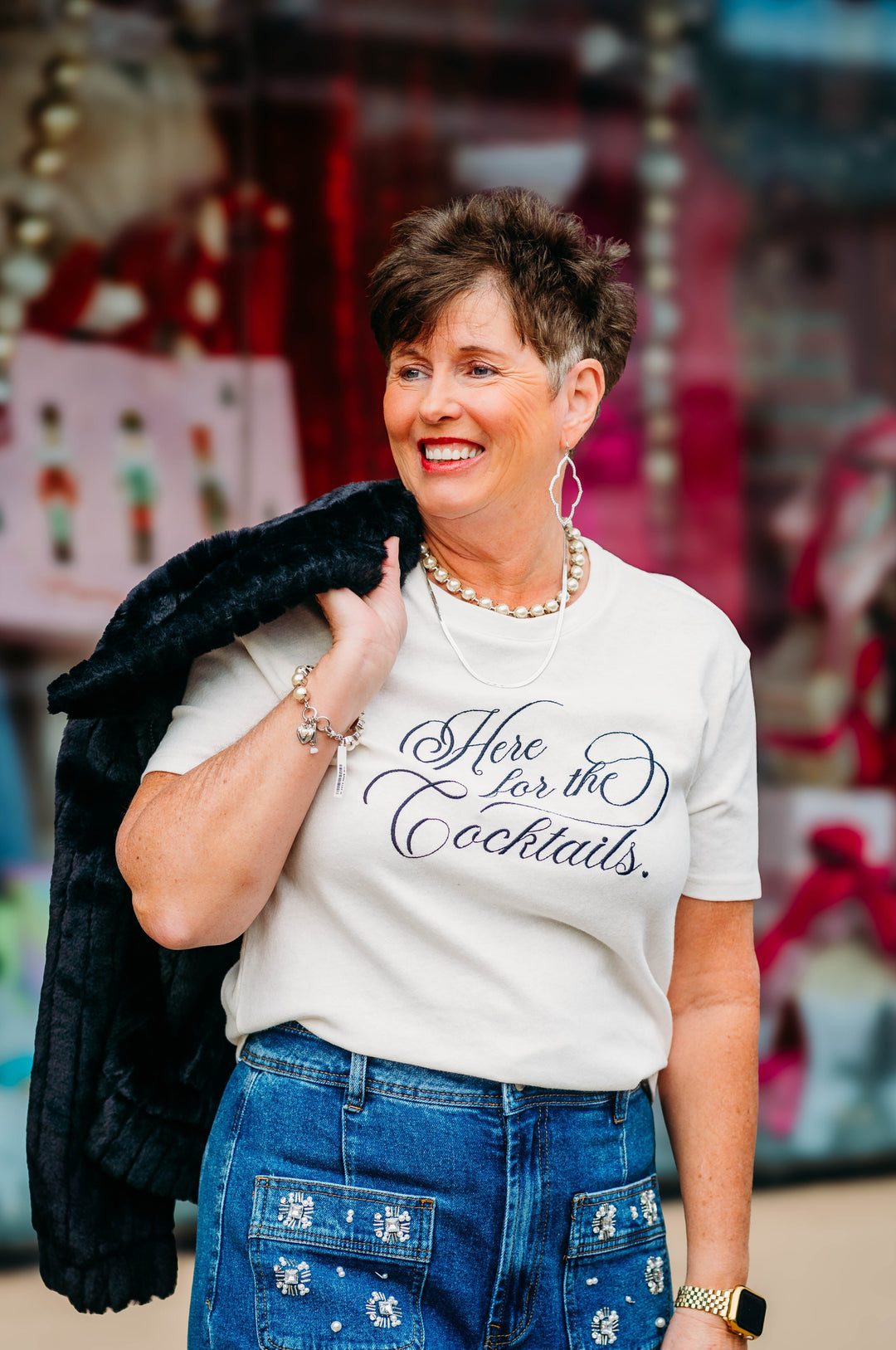 Z Supply: Cocktails Pacific Tee in Sea Salt