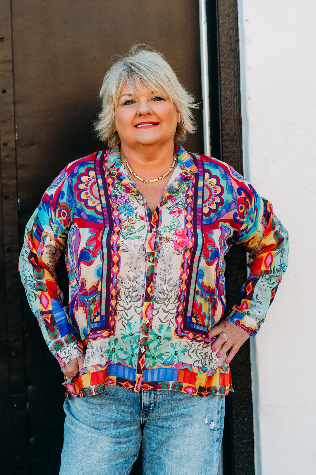 Johnny Was: The Audrey Shirt in Mcanna C14325-2