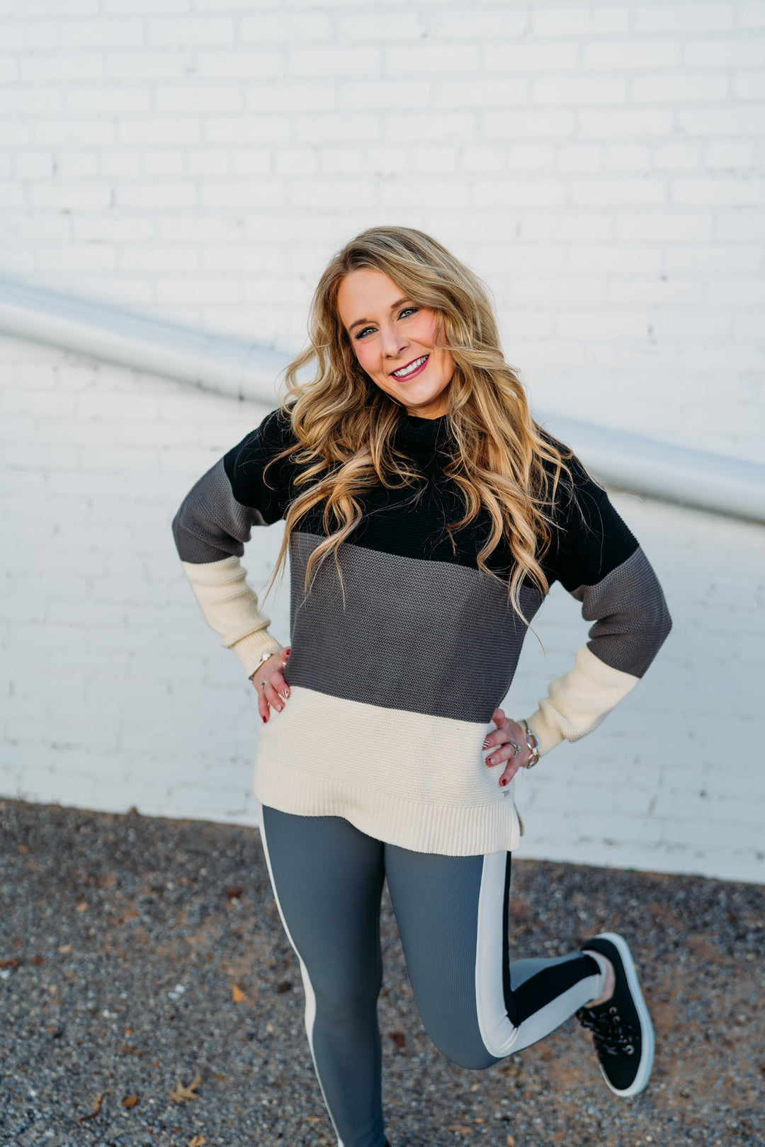 Glyder: Aspen Sweater in Black, Carbon, and Oatmilk