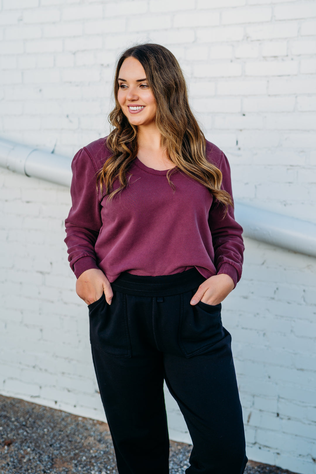 Dear John: Raya Top in Plum Berry