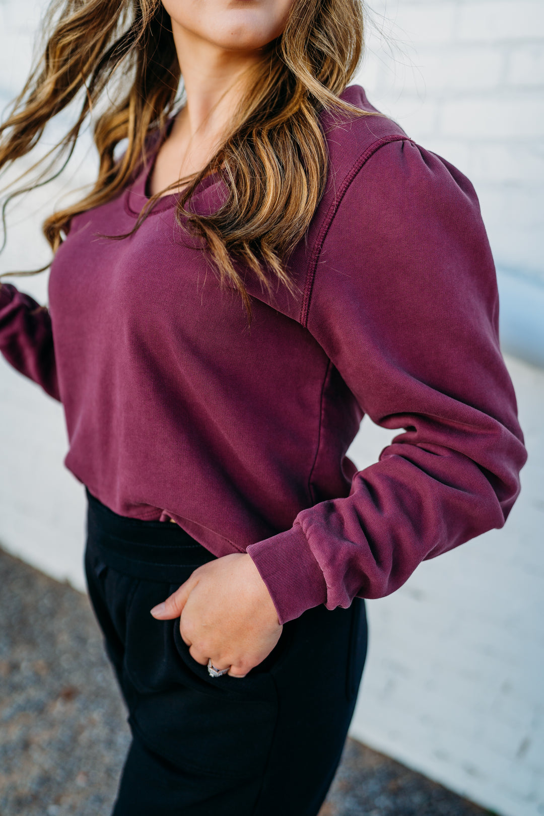 Dear John: Raya Top in Plum Berry