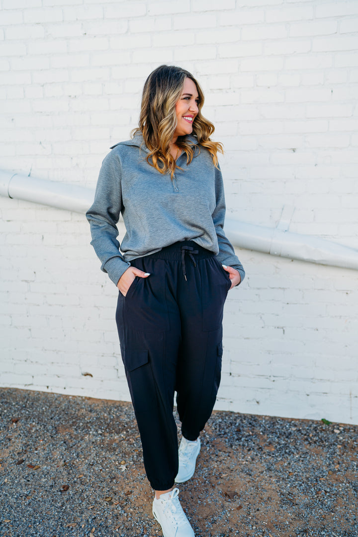 Spanx: Casual Fridays Cargo Jogger in Very Black 50638R