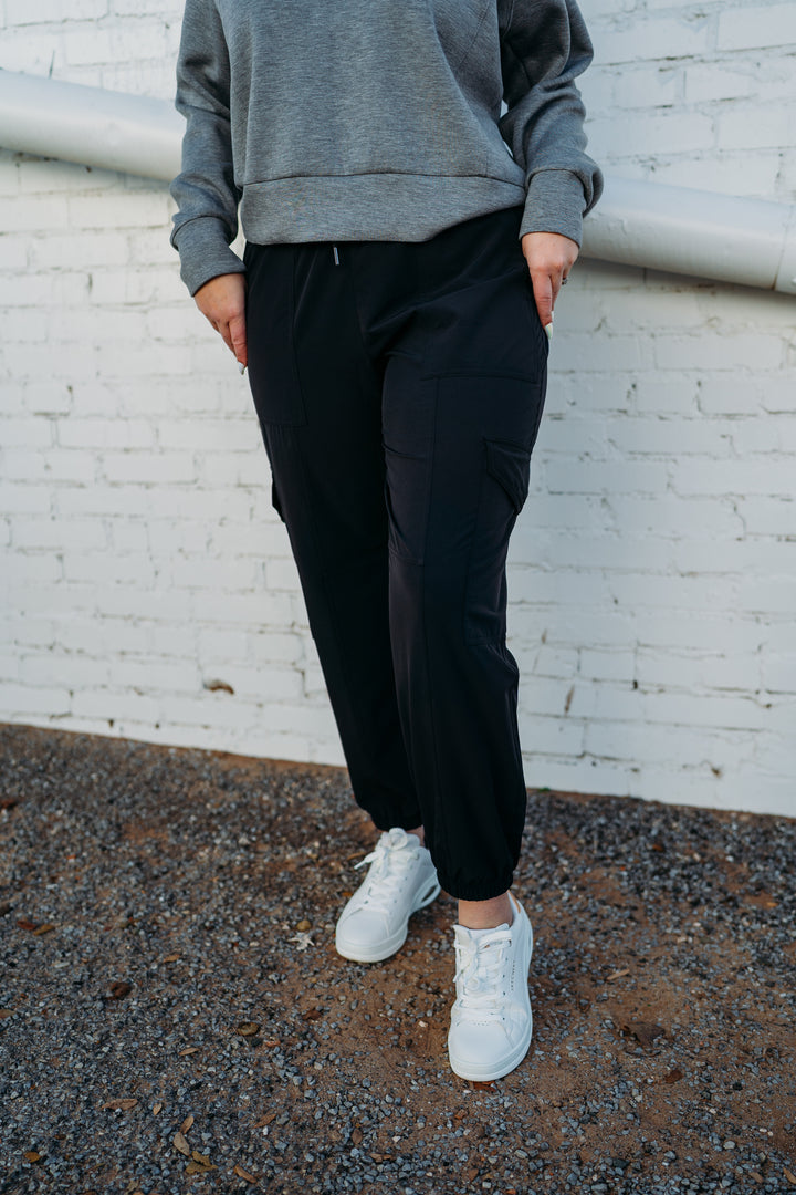 Spanx: Casual Fridays Cargo Jogger in Very Black 50638R