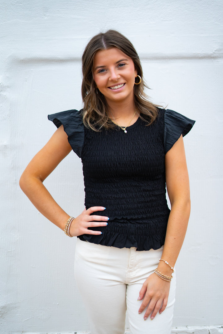 Steve Madden: Cecilie Top in Black