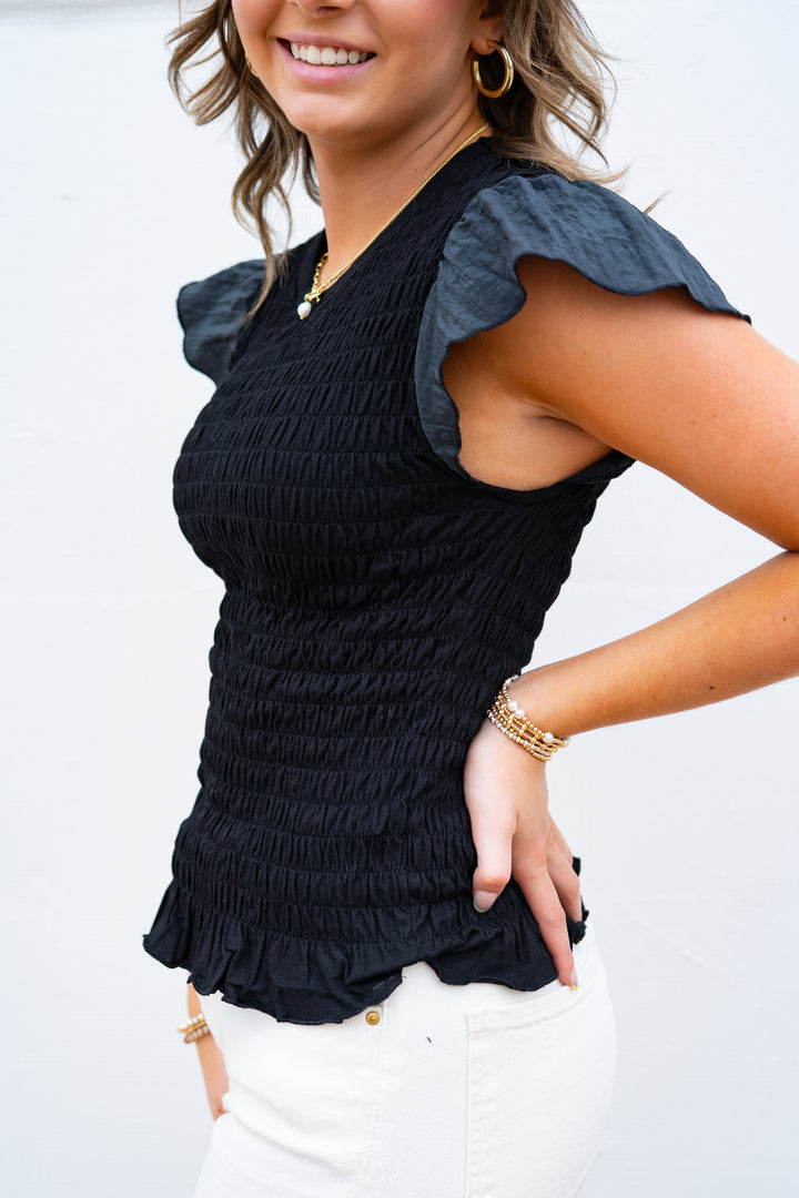 Steve Madden: Cecilie Top in Black