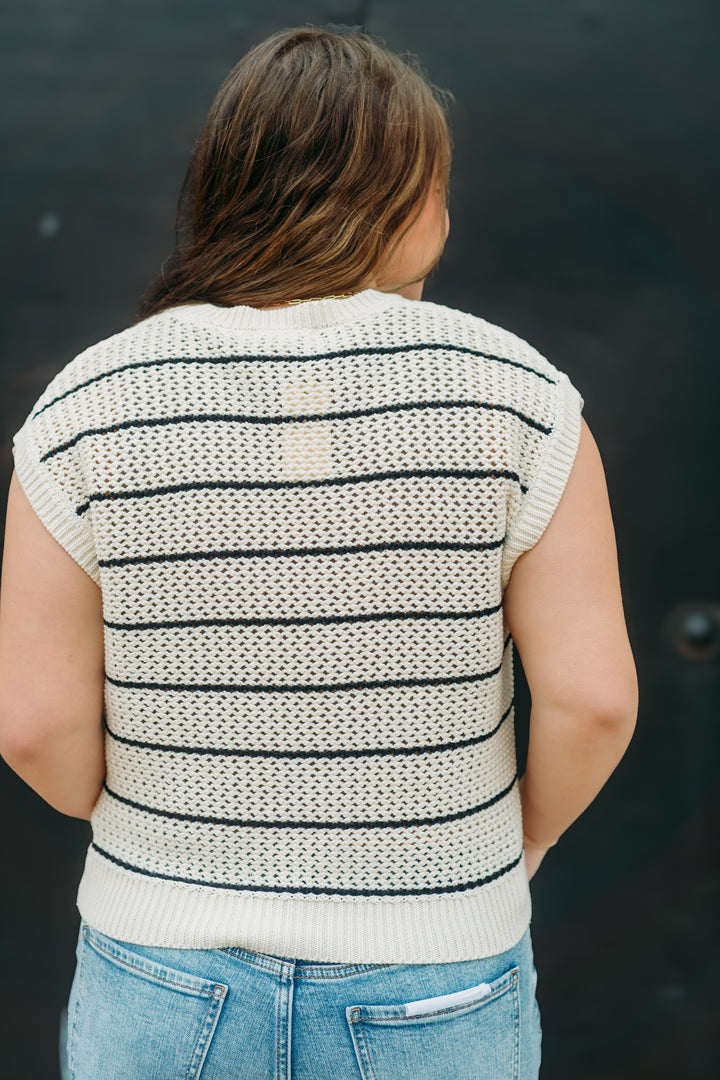 Z Supply: Ines Striped Sweater in Sea Salt