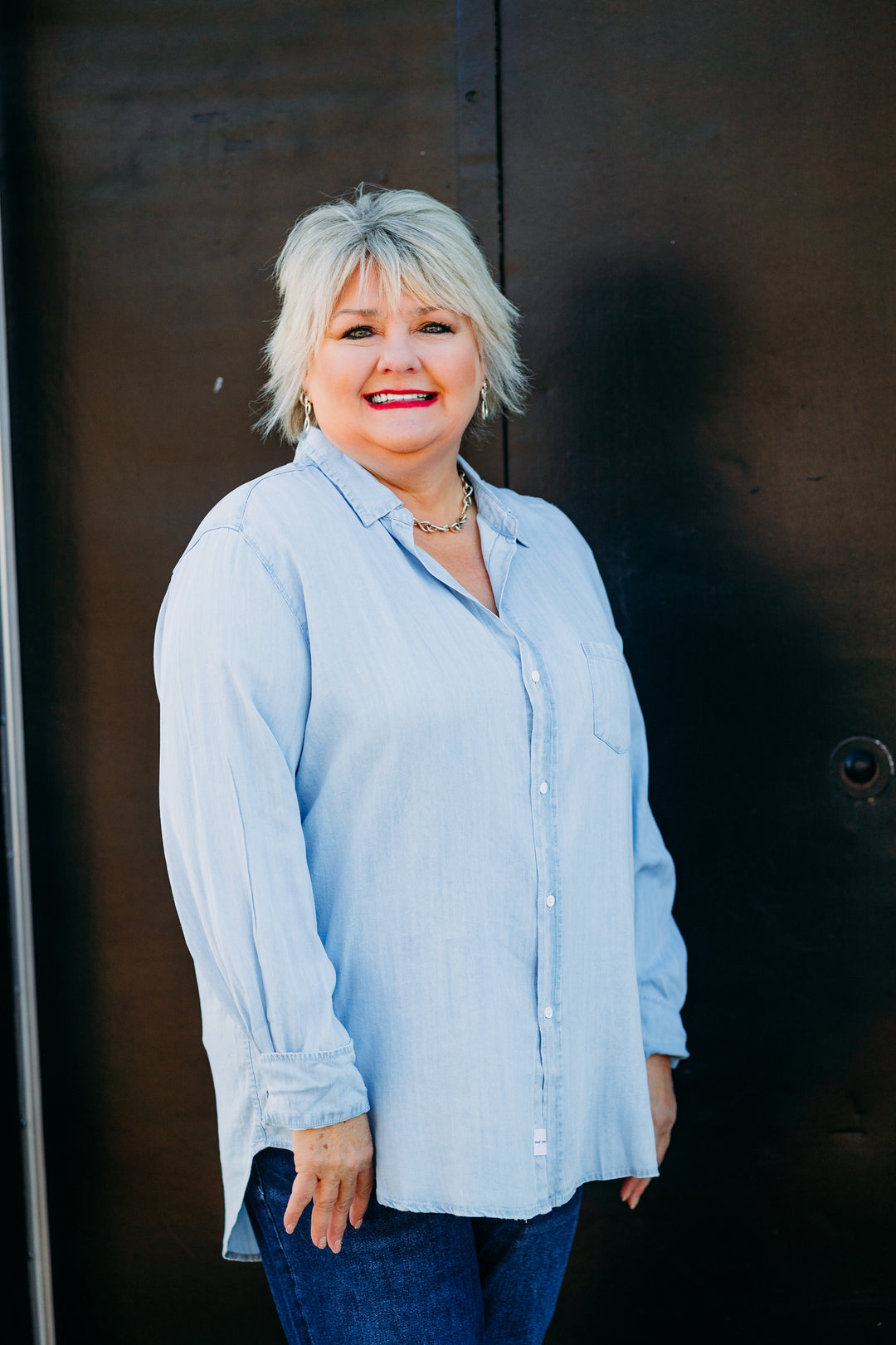 Dear John: Galina Top in Carolina Blue