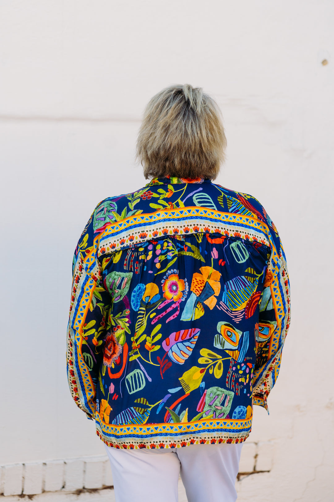 Johnny Was: The Audrey Oversized Shirt in Far Out