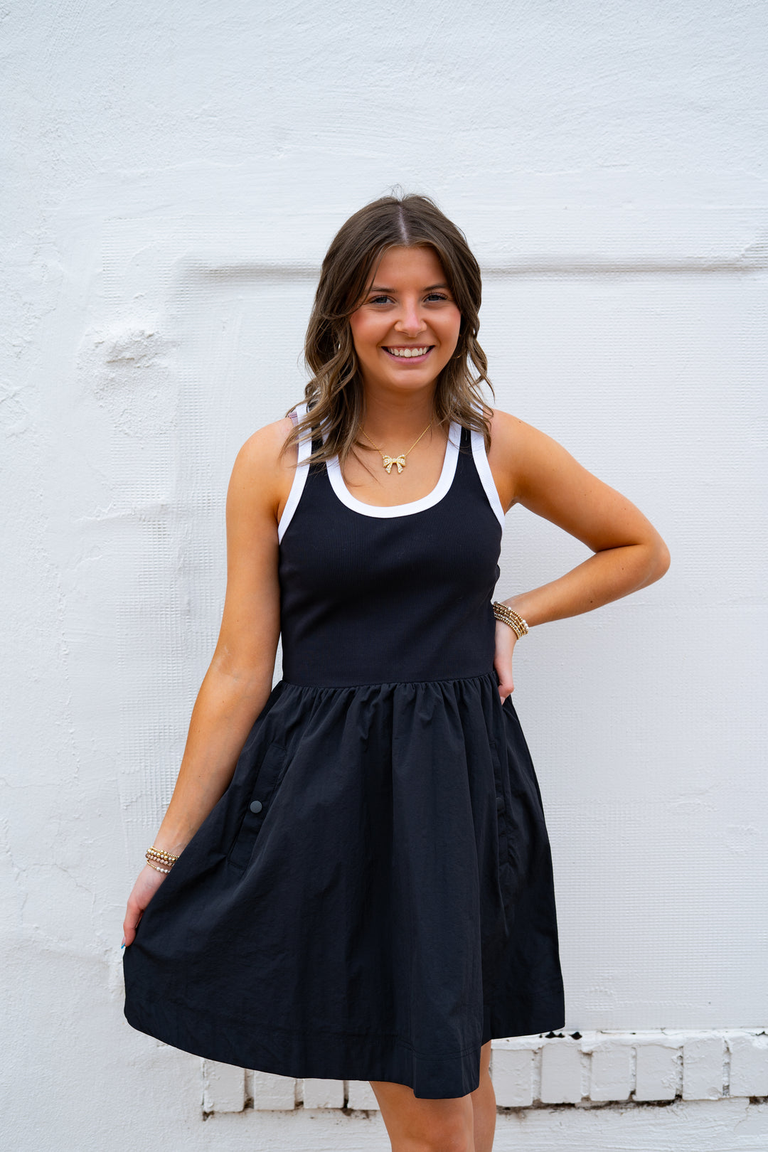 Steve Madden: Tottenham Dress in Black/White