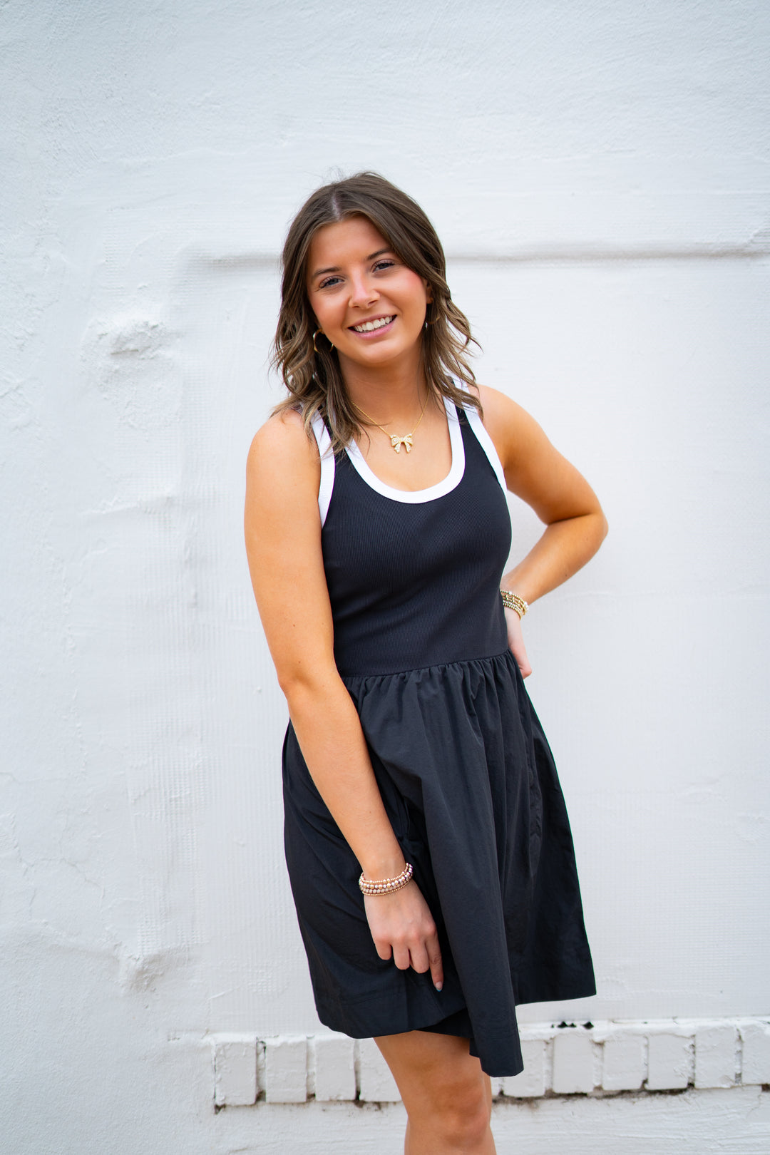 Steve Madden: Tottenham Dress in Black/White